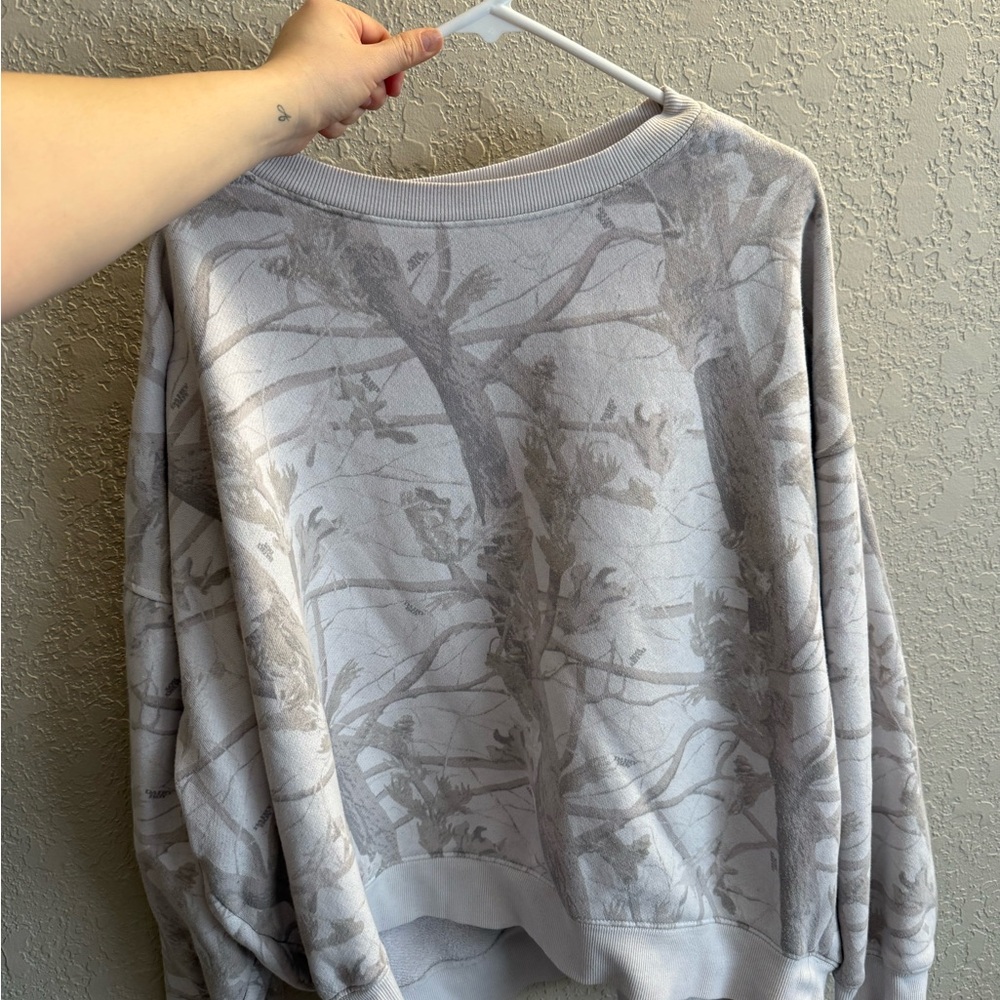 Dairy Boy White Camo Crewneck